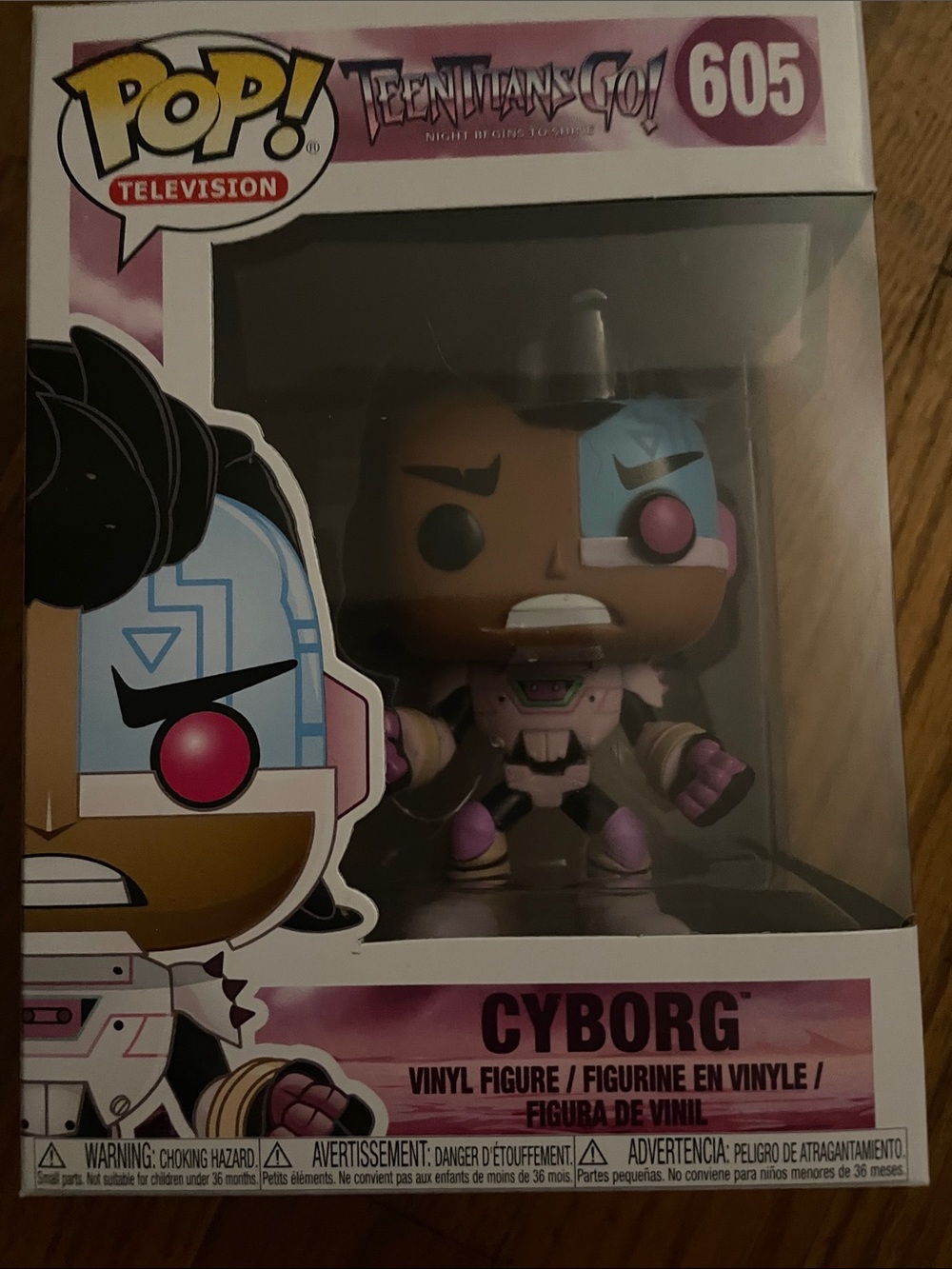 Funko Cyborg Pop! Figure — Pink, Blue, Brown